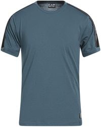 EA7 - Slate T-Shirt Polyester, Polyamide, Elastane - Lyst