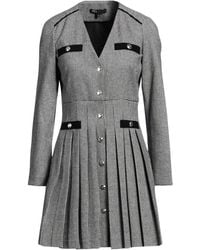 Maje - Mini Dress Polyester, Wool, Cotton, Viscose, Elastane - Lyst