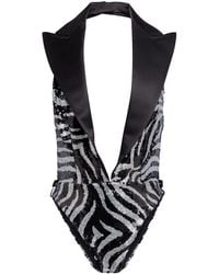 Dolce & Gabbana - Bodysuit Polyester, Silk, Elastane - Lyst