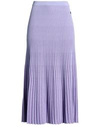 KARL LAGERFELD - Lilac Midi Skirt Viscose, Nylon, Metallic Fiber, Elastane - Lyst