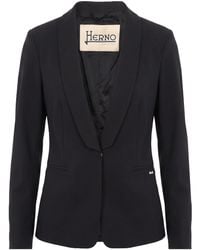 Herno - Blazer Polyester, Elastane, Cotton - Lyst