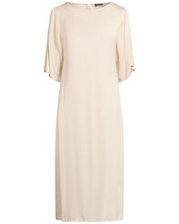 Peserico - Ivory Midi Dress Viscose - Lyst