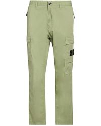Stone Island - Pants Cotton, Elastane - Lyst