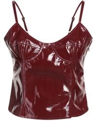 Blumarine - Burgundy Top Polyester, Polyurethane, Zamak - Lyst