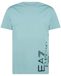 EA7 - Slate T-Shirt Cotton - Lyst