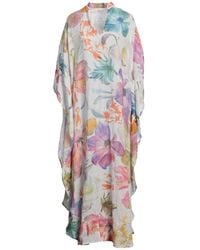 120% Lino - Maxi Dress Linen - Lyst