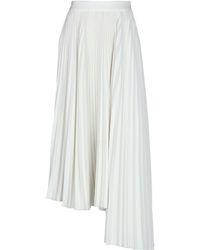 MSGM Falda larga - Blanco