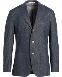 Eleventy - Blazer Cotton, Linen, Elastane - Lyst