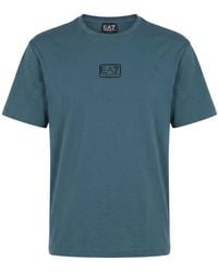 EA7 - T-Shirt Cotton - Lyst