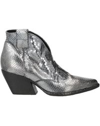 Elena Iachi - Steel Ankle Boots Leather - Lyst
