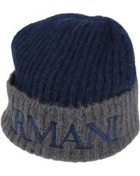 Emporio Armani - Midnight Hat Alpaca Wool, Polyamide - Lyst