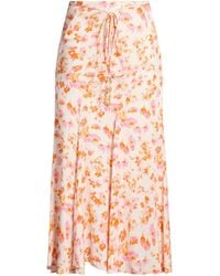 Maje - Light Midi Skirt Viscose - Lyst