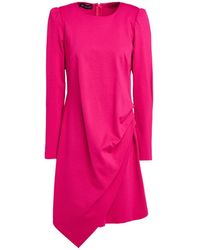 MY DREAM - Fuchsia Mini Dress Viscose, Polyamide, Elastane - Lyst