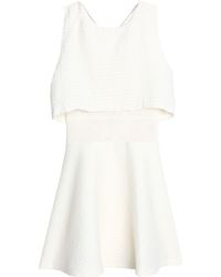 maje white lace dress