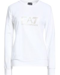 EA7 - Sweatshirt Cotton, Elastane - Lyst