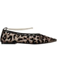 MARIA LUCA - Ballet Flats Textile Fibers, Leather - Lyst