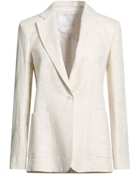 Eleventy - Platinum Ivory Blazer Linen, Wool - Lyst