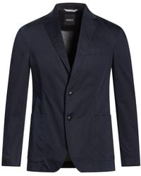 BOSS - Blazer Cotton, Polyamide, Polyester, Elastane - Lyst