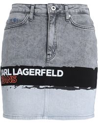 Karl Lagerfeld - Denim Skirt - Lyst