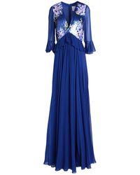 Carolina Herrera - Sequin-paneled Silk-georgette Gown - Lyst