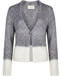 Kaos - Cardigan Polyamide, Acrylic, Polyester, Mohair Wool, Wool - Lyst
