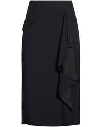 Alberta Ferretti - Midi Skirt Polyester, Virgin Wool, Elastane - Lyst