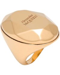 McQueen - Ring Metal - Lyst
