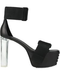 Rick Owens - Sandals Leather, Textile Fibers - Lyst