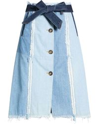 Tod's - Denim Skirts - Lyst