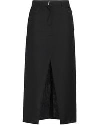Givenchy - Midi Skirt Wool, Mohair Wool - Lyst