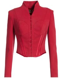 Elisabetta Franchi - Jacket Viscose, Cotton, Polyamide, Elastane - Lyst
