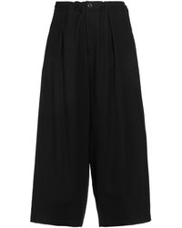 Y's Yohji Yamamoto - Pants Wool, Polyurethane - Lyst