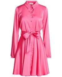 Rebel Queen - Fuchsia Mini Dress Polyester - Lyst