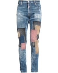 DSquared² - Jeans Cotton, Elastane, Calfskin - Lyst
