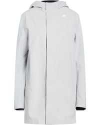 K-Way - Light Overcoat & Trench Coat Polyester, Polyurethane - Lyst