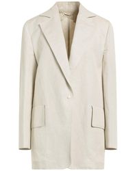 Max Mara - Blazer Cotton, Linen - Lyst