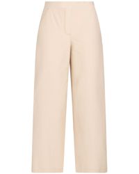 Max Mara - Cream Pants Cotton, Polyester, Elastane - Lyst