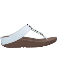 Fitflop Toe Strap Sandals - White