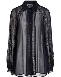 Alberta Ferretti - Midnight Shirt Polyester, Cotton - Lyst