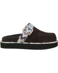 Missoni - Mules & Clogs Leather, Textile Fibers - Lyst