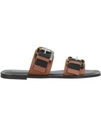 Pollini - Sandals Textile Fibers, Calfskin - Lyst