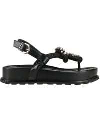 Jeannot - Thong Sandal Leather, Textile Fibers - Lyst