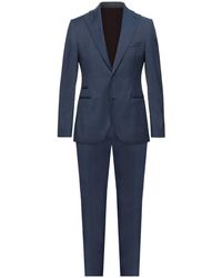 Tonello Prince Of Wales Suit in Black for Men | Lyst