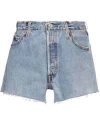 RE/DONE with LEVI'S - Denim Shorts - Lyst
