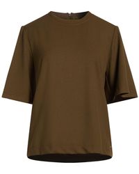 Kaos - Khaki Top Polyester, Viscose, Elastane - Lyst