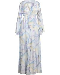 SKILLS & GENES - Lilac Maxi Dress Polyester, Viscose - Lyst