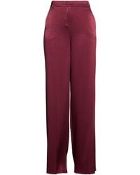 Marella - Burgundy Pants Triacetate, Polyester - Lyst