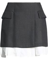 Juun.J - Mini Skirt Polyester, Wool - Lyst