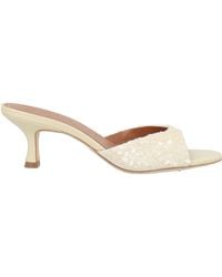 STAUD - Cream Sandals Textile Fibers - Lyst