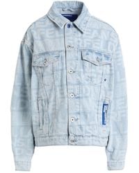 Karl Lagerfeld - Klj Logo Laser Denim Jacket Denim Outerwear Organic Cotton, Recycled Cotton - Lyst